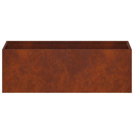 Trädgårdsplanterare 2 st Rostig 60 x 20 x 20 cm