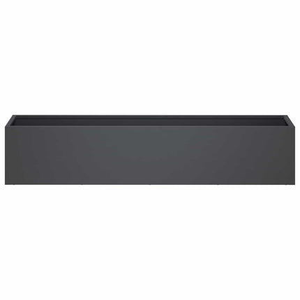 Trädgårdsplanterare 2 st Antracit 80 x 20 x 20 cm