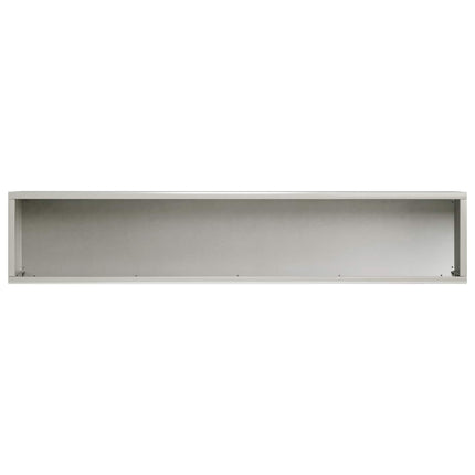 Trädgårdsplanterare 2 st Silver 80 x 20 x 20 cm Rostfritt stål