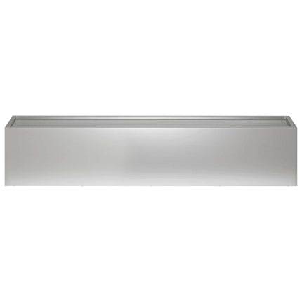 Trädgårdsplanterare Silver 80 x 20 x 20 cm Galvaniserat stål