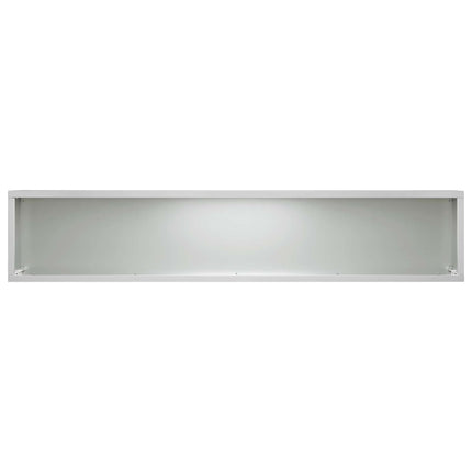 Trädgårdsplanterare 2 st Silver 80 x 20 x 20 cm