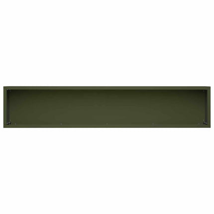 Trädgårdsplanterare 2 st Olivgrön 100 x 20 x 20 cm