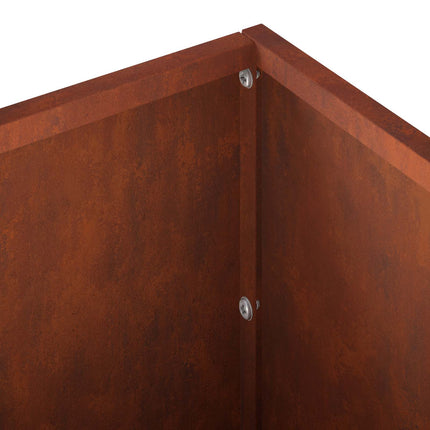 Trädgårdsplanterare Rostig 100 x 20 x 20 cm Väderbeständig stål