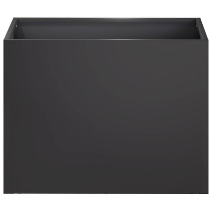 Trädgårdsplanterare Svart 40 x 30 x 30 cm Kallvalsat stål