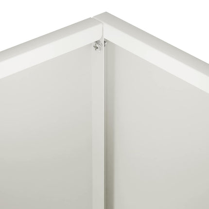 Trädgårdsplanterare Vit 40 x 30 x 30 cm Kallvalsat stål