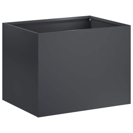 Trädgårdsplanterare Antracit 40 x 30 x 30 cm Kallvalsat stål