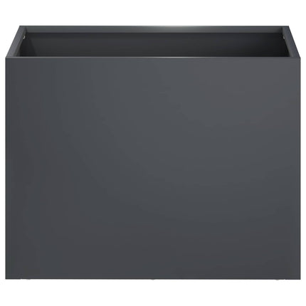 Trädgårdsplanterare Antracit 40 x 30 x 30 cm Kallvalsat stål