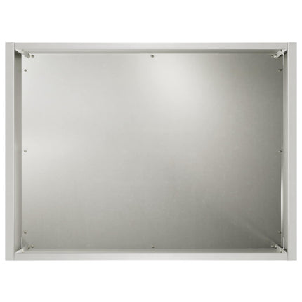 Trädgårdsplanterare 2 st Silver 40 x 30 x 30 cm Rostfritt stål
