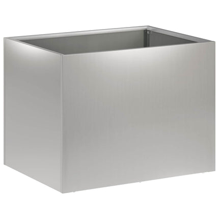 Trädgårdsplanterare 2 st Silver 40 x 30 x 30 cm