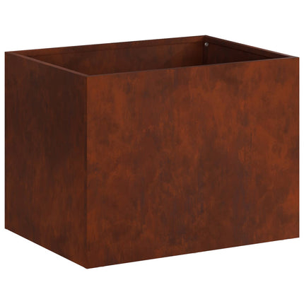 Trädgårdsplanterare Rostig 40 x 30 x 30 cm Väderbeständig stål