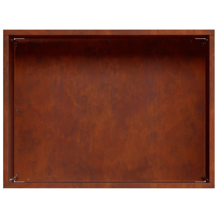 Trädgårdsplanterare Rostig 40 x 30 x 30 cm Väderbeständig stål