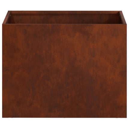 Trädgårdsplanterare 2 st Rostig 40 x 30 x 30 cm