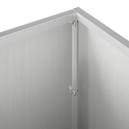 Trädgårdsplanterare Silver 80 x 30 x 30 cm Galvaniserat stål