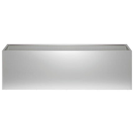 Trädgårdsplanterare 2 st Silver 80 x 30 x 30 cm