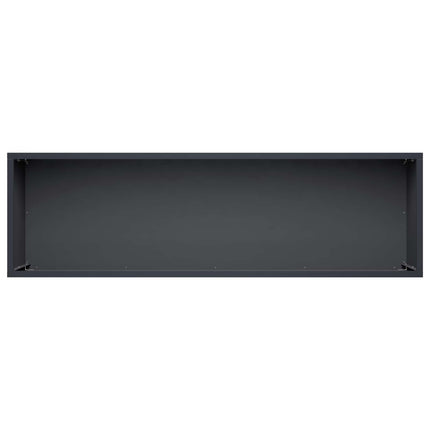 Trädgårdsplanterare 2 st Antracit 100 x 30 x 30 cm