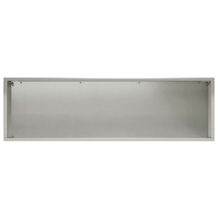 Trädgårdsplanterare Silver 100 x 30 x 30 cm Rostfritt stål