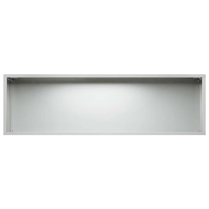 Trädgårdsplanterare Silver 100 x 30 x 30 cm Galvaniserat stål