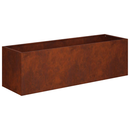 Trädgårdsplanterare Rostig 100 x 30 x 30 cm Väderbeständig stål