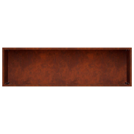 Trädgårdsplanterare Rostig 100 x 30 x 30 cm Väderbeständig stål