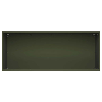 Trädgårdsplanterare 2 st Olivgrön 80 x 40 x 40 cm
