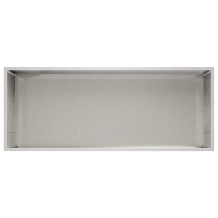 Trädgårdsplanterare 2 st Silver 80 x 40 x 40 cm Rostfritt stål