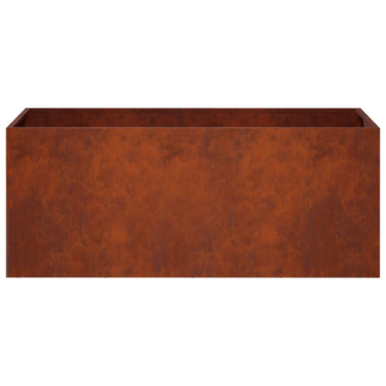 Trädgårdsplanterare Rostig 80 x 40 x 40 cm Väderbeständig stål
