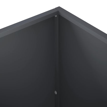 Trädgårdsplanterare Antracit 80 x 50 x 50 cm Kallvalsat stål