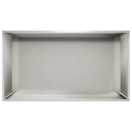 Trädgårdsplanterare 2 st Silver 100 x 50 x 50 cm Rostfritt stål