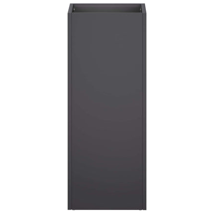 Trädgårdsplanterare Svart 20 x 20 x 40 cm Kallvalsat stål