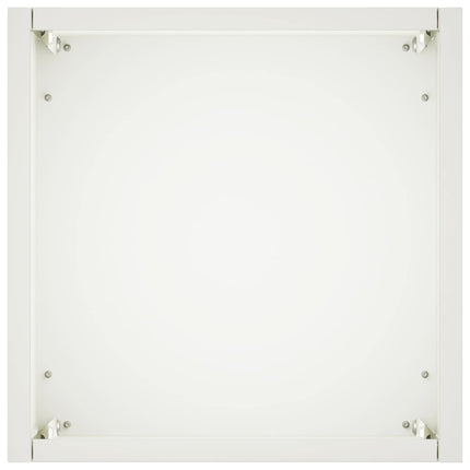 Trädgårdsplanterare Vit 20 x 20 x 40 cm Kallvalsat stål