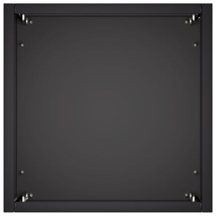 Trädgårdsplanterare 2 st Svart 20 x 20 x 50 cm Kallvalsat stål