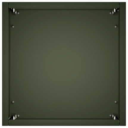 Trädgårdsplanterare Olivgrön 20 x 20 x 50 cm Kallvalsat stål