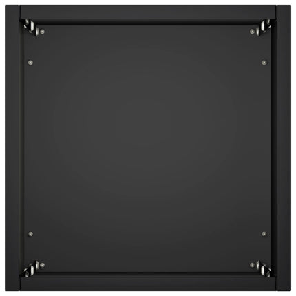 Trädgårdsplanterare 2 st Svart 20 x 20 x 75 cm Kallvalsat stål