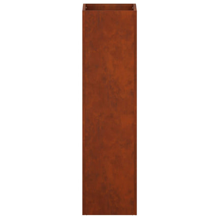 Trädgårdsplanterare Rostig 20 x 20 x 75 cm Väderbeständig stål