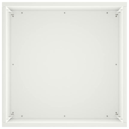 Trädgårdsplanterare Vit 30 x 30 x 40 cm Kallvalsat stål