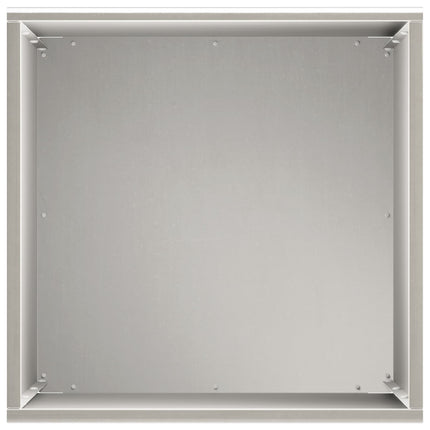 Trädgårdsplanterare 2 st Silver 30 x 30 x 50 cm Rostfritt stål