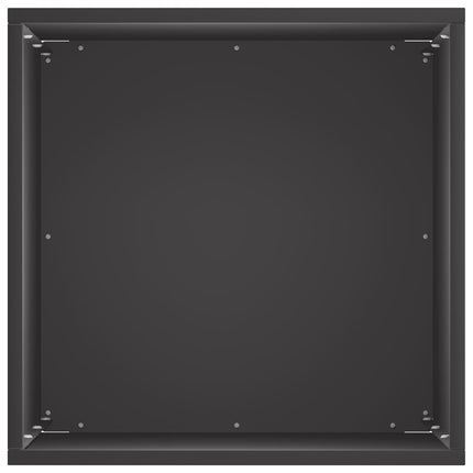Trädgårdsplanterare 2 st Svart 40 x 40 x 50 cm Kallvalsat stål