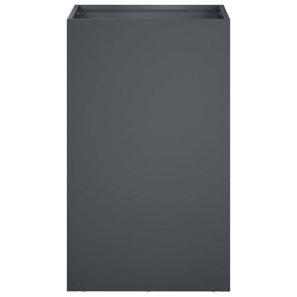 Trädgårdsplanterare Antracit 40 x 40 x 50 cm Kallvalsat stål