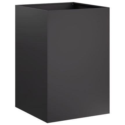 Trädgårdsplanterare Svart 40 x 40 x 75 cm Kallvalsat stål