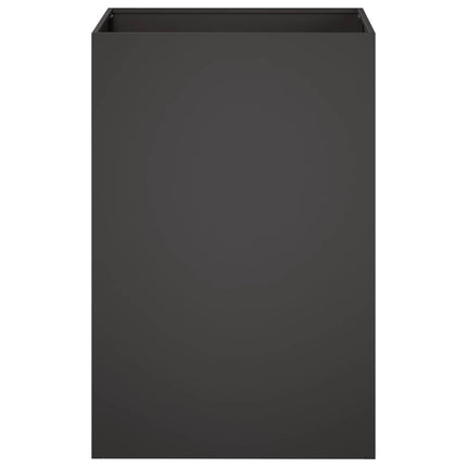 Trädgårdsplanterare Svart 40 x 40 x 75 cm Kallvalsat stål