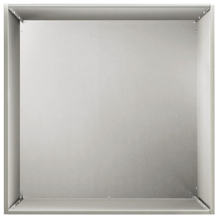 Trädgårdsplanterare Silver 40 x 40 x 75 cm Rostfritt stål