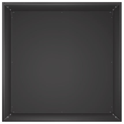 Trädgårdsplanterare 2 st Svart 50 x 50 x 75 cm Kallvalsat stål