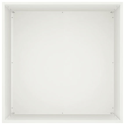 Trädgårdsplanterare 2 st Vit 50 x 50 x 75 cm Kallvalsat stål