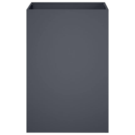 Trädgårdsplanterare Antracit 50 x 50 x 75 cm Kallvalsat stål