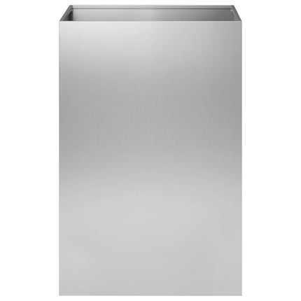 Trädgårdsplanterare Silver 50 x 50 x 75 cm Galvaniserat stål