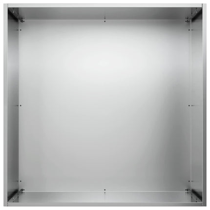 Trädgårdsplanterare 2 st Silver 50 x 50 x 75 cm