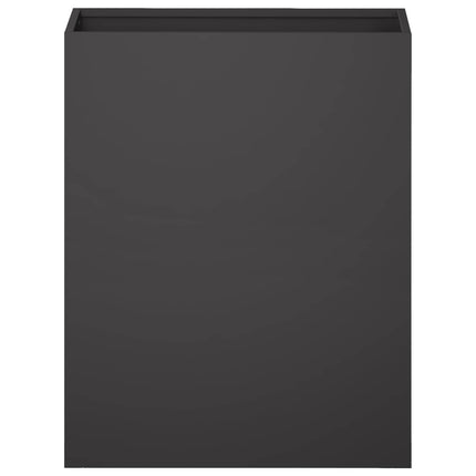 Trädgårdsplanterare Svart 40 x 20 x 40 cm Kallvalsat stål