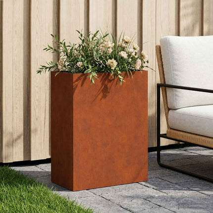 Trädgårdsplanterare Rostig 40 x 20 x 40 cm Väderbeständig stål