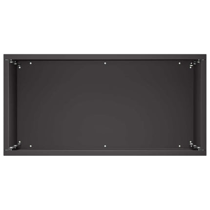 Trädgårdsplanterare Svart 40 x 20 x 50 cm Kallvalsat stål