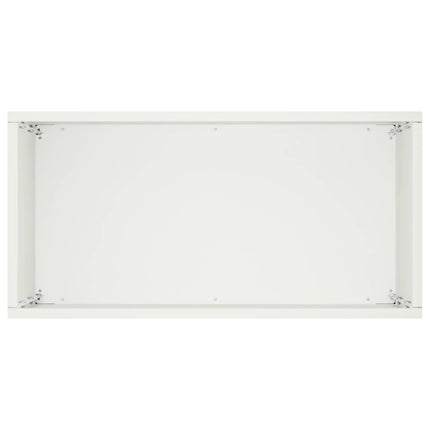 Trädgårdsplanterare 2 st Vit 40 x 20 x 50 cm Kallvalsat stål
